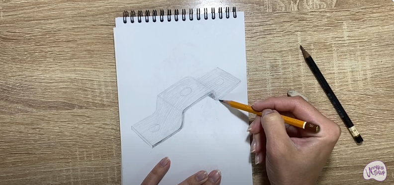 Рисуем Соединительная скоба