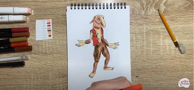 Рисуем Тролль Орм из "Снежная Королева"