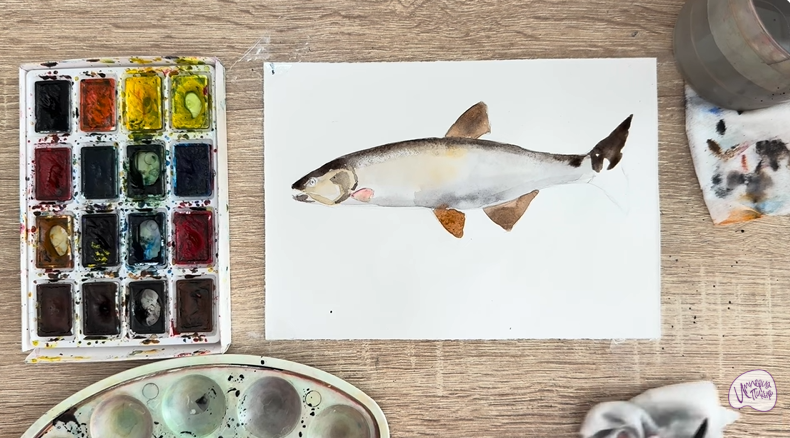 Рисуем Голавль