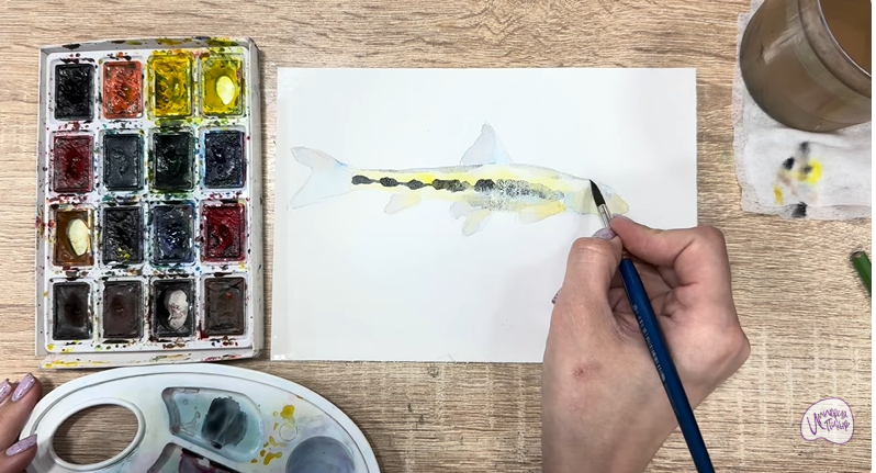 Рисуем Ленский пескарь