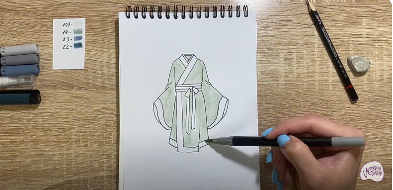Рисуем Костюм Китая
