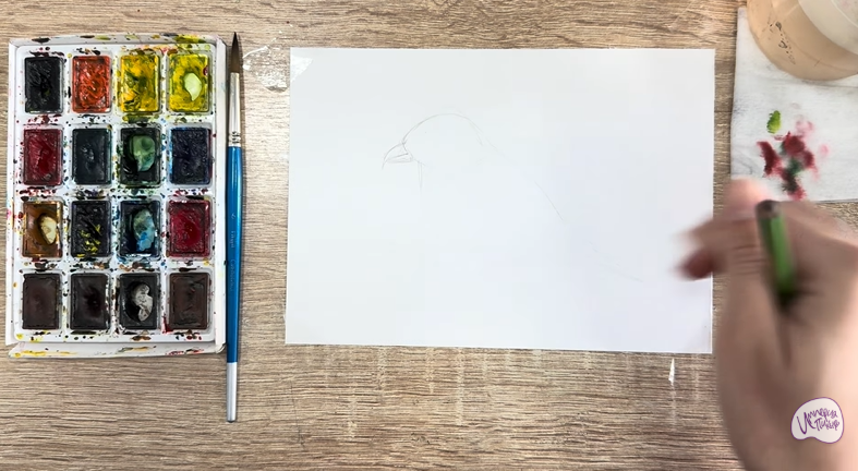 Рисуем Клест - еловик