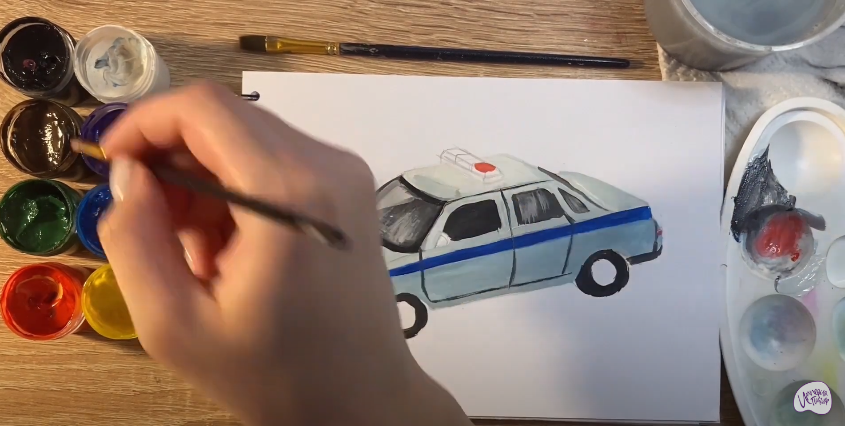 Рисуем Машина ДПС