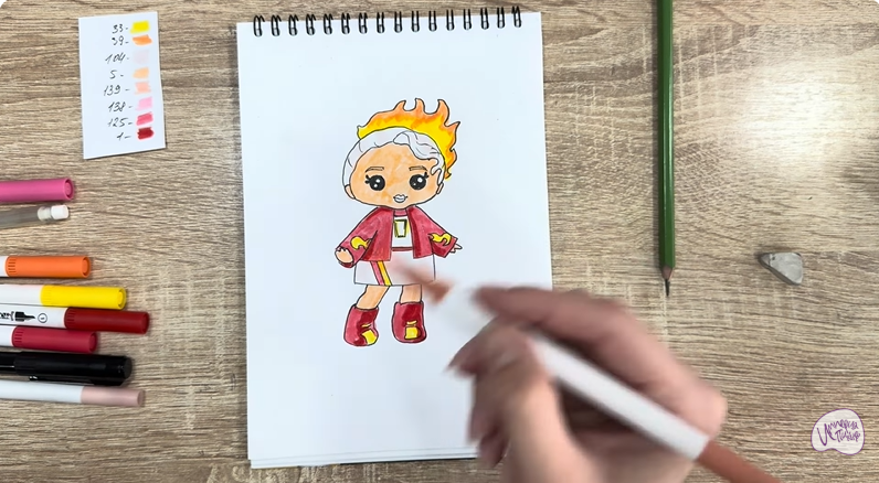 Рисуем Эмбер Синнамон