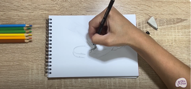 Рисуем Мушка для рыбалки