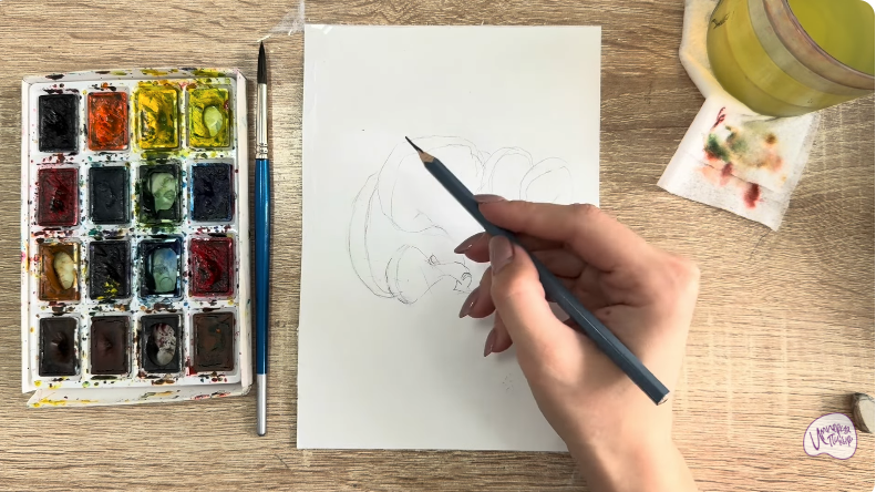 Рисуем Вешенки