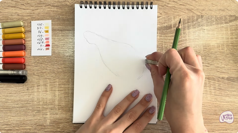 Рисуем Окорок