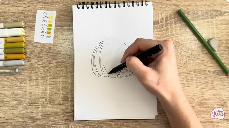 Рисуем Пишмание с фисташками