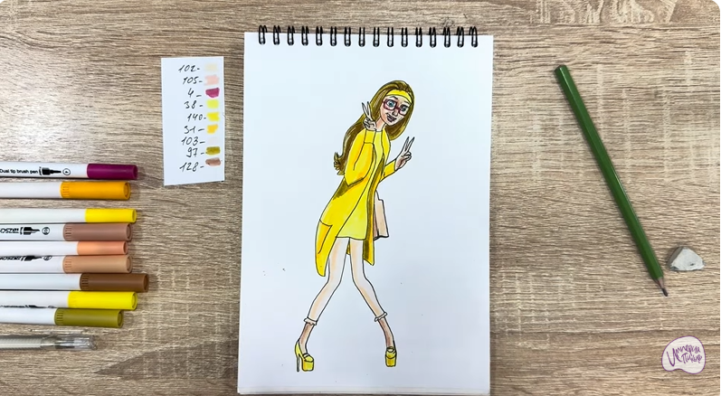 Рисуем Хани Лемон из "Город героев"