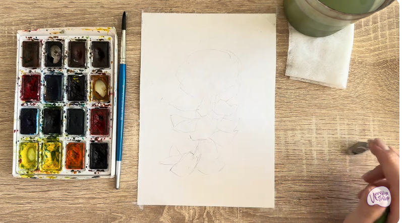 Рисуем Радиола розовая