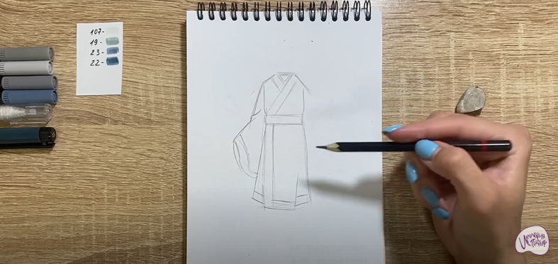 Рисуем Костюм Китая