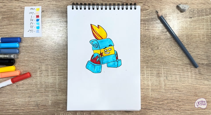 Рисуем Диз из "Живой гараж"