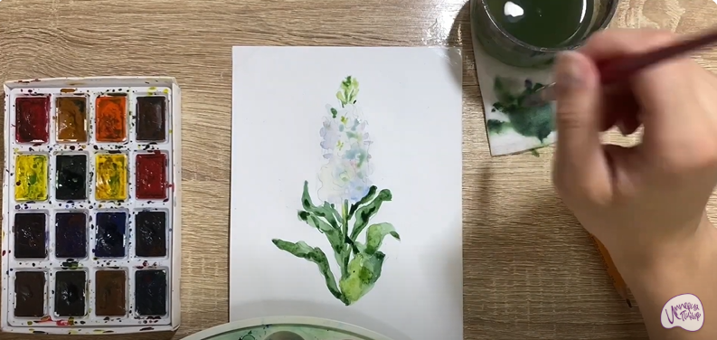 Рисуем Цветок "Маттиола"