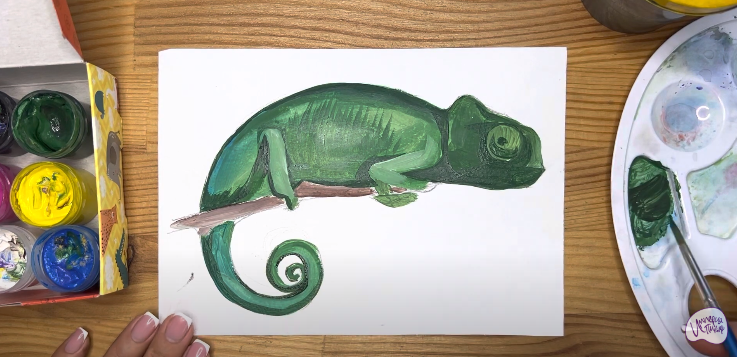 Рисуем Хамелеон