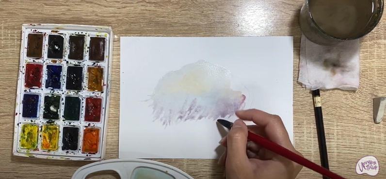Рисуем Ежовик гребенчатый