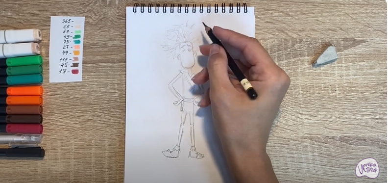 Рисуем Маракуда из мультфильма "Маракуда"