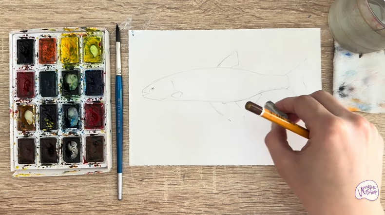 Рисуем Голавль