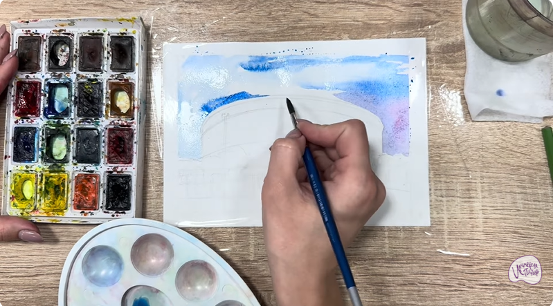 Рисуем Стадион Краснодар