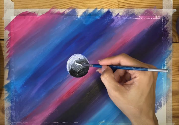 Рисуем Космос гуашью