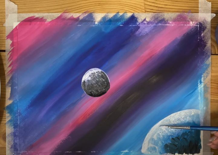 Рисуем Космос гуашью